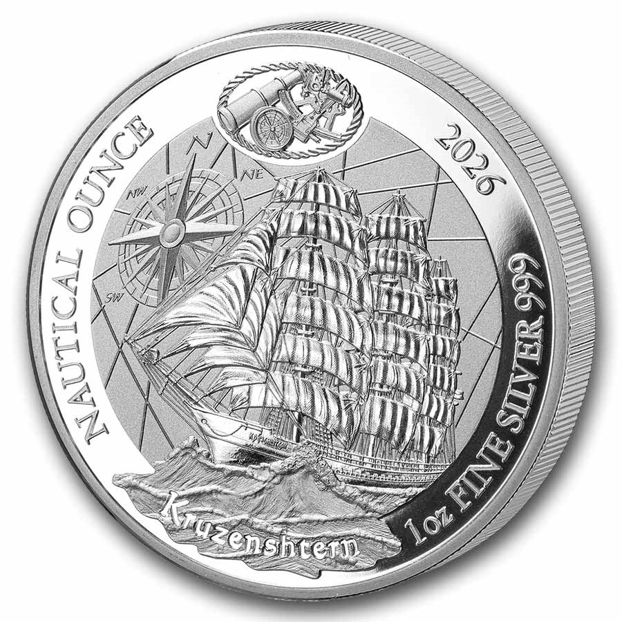 2026 Rwanda Nautical Ounce – 100 Years Kruzenshtern 1oz Silver Proof Coin