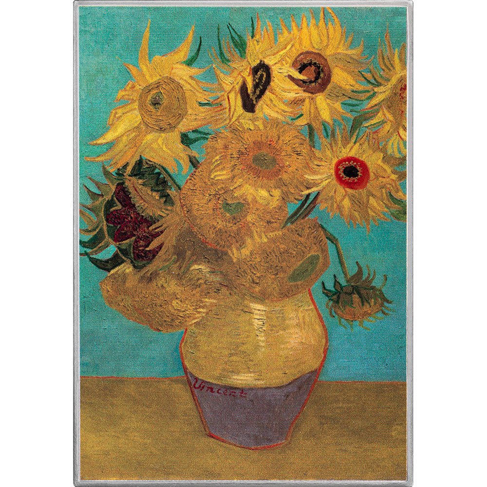 2026 Cameroon Sunflowers – Vincent van Gogh 1 oz Silver Proof Coin – MINT XXI Art Gallery