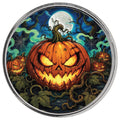 2026 Halloween Jack-O'-Lantern 1oz Silver Colorized Round
