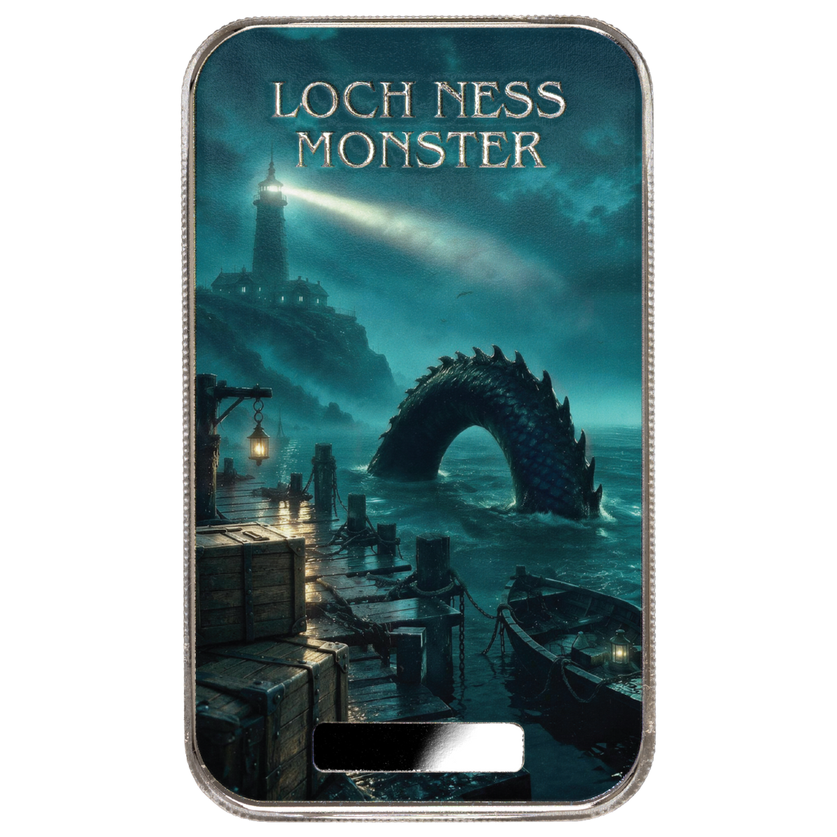 2026 Scottsdale Mint Monster Collection Loch Ness Monster 1oz Silver Colorized Bar