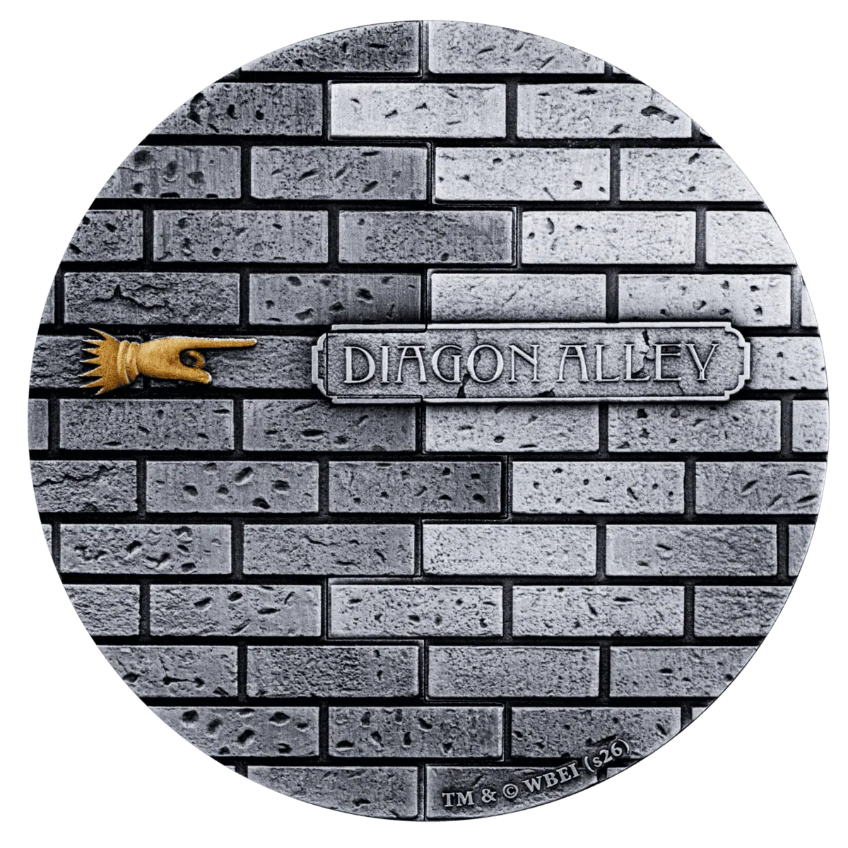 2027 Samoa Harry Potter Diagon Alley 5oz Silver Antiqued Coin – Sliding Door Edition