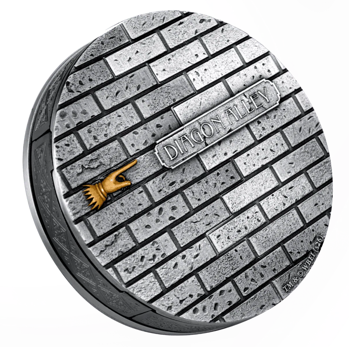 2027 Samoa Harry Potter Diagon Alley 5oz Silver Antiqued Coin – Sliding Door Edition