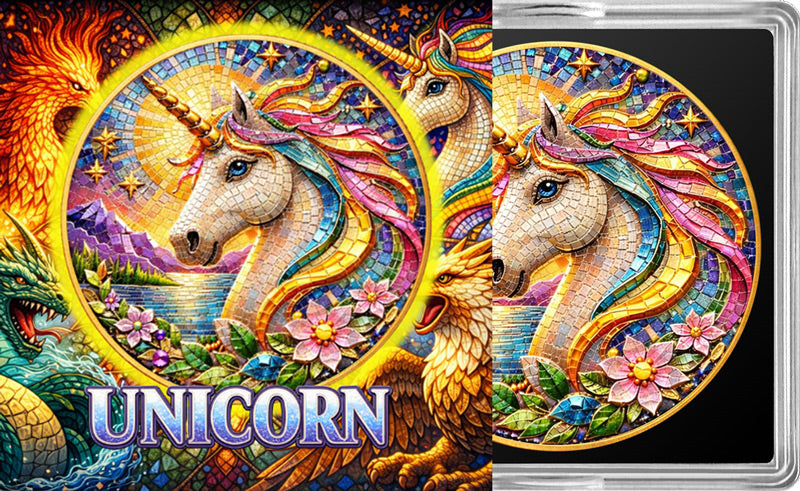 2026 Unicorn – Mythic Mosaic Edition 1oz .999 Fine Copper | Individually Numbered