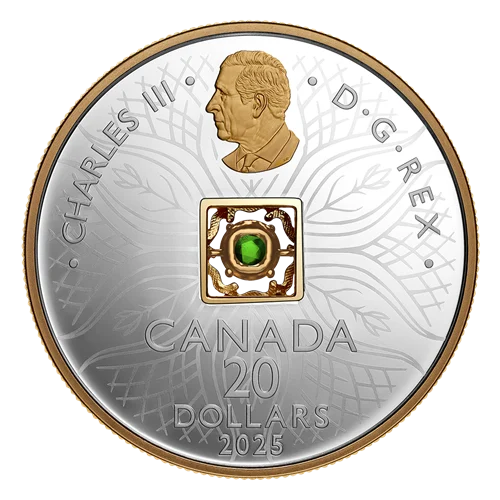 Dancing Ammolite: Elements of Nature – Earth 2025 $20 Fine Silver Proof Coin