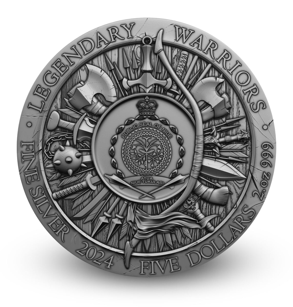 Joan of Arc – Legendary Warriors 2oz Silver High Relief Coin | Niue $5