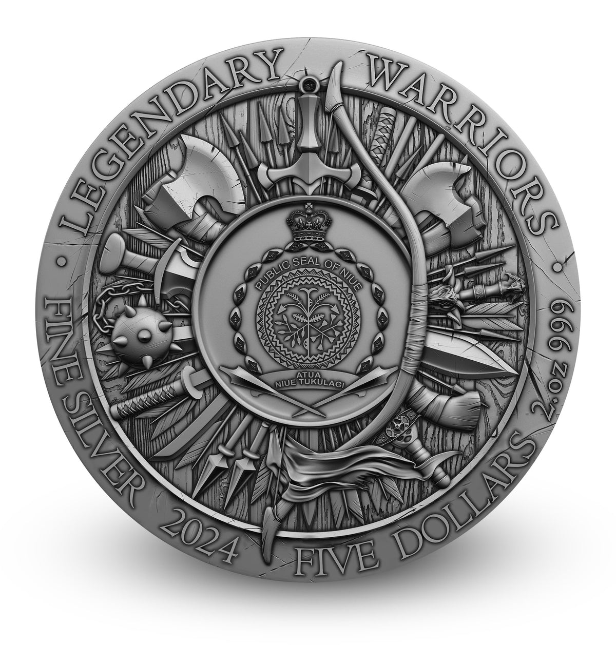 Genghis Khan – Legendary Warriors 2oz Silver High Relief Coin | Niue $5