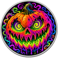 Neon Nightmare Colorized 1/10 oz Silver Round