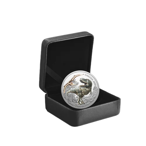 2026 Canada T. rex – 1oz Fine Silver Proof Coin – Black Light Reveal