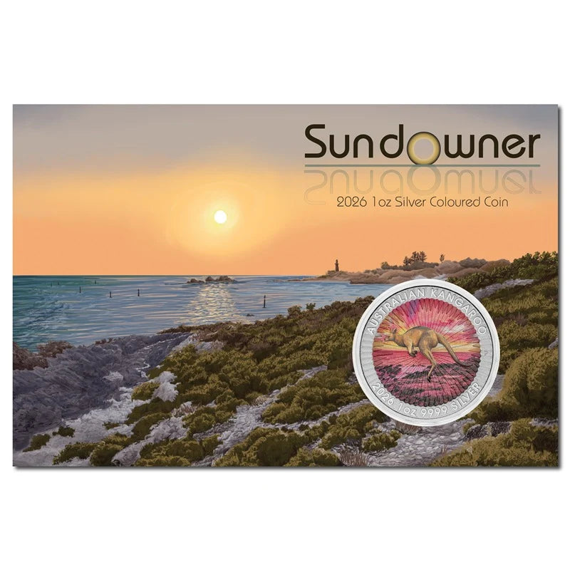 2026 Sundowner Red Kangaroo Coloured 1oz Silver Coin