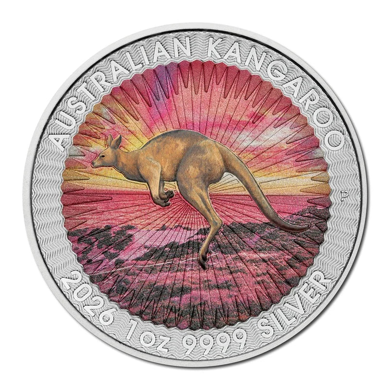 2026 Sundowner Red Kangaroo Coloured 1oz Silver Coin