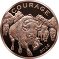 2026 Cameroon Wildlife Values Bison Courage Proof 5oz Copper Coin