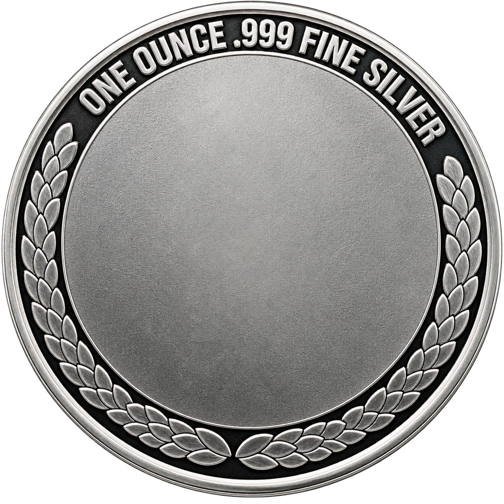 2026 Midnight Calavera 1oz Silver Round Reverse One Ounce .999 Fine Silver