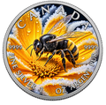 2025 Winter Bumblebee Canada Maple Leaf 1oz Silver Coin
