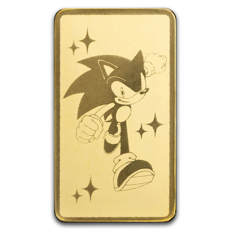 Sonic the Hedgehog™ 35th Anniversary – 0.5g .9999 Fine Gold Bar in TEP – Mintage 7,500