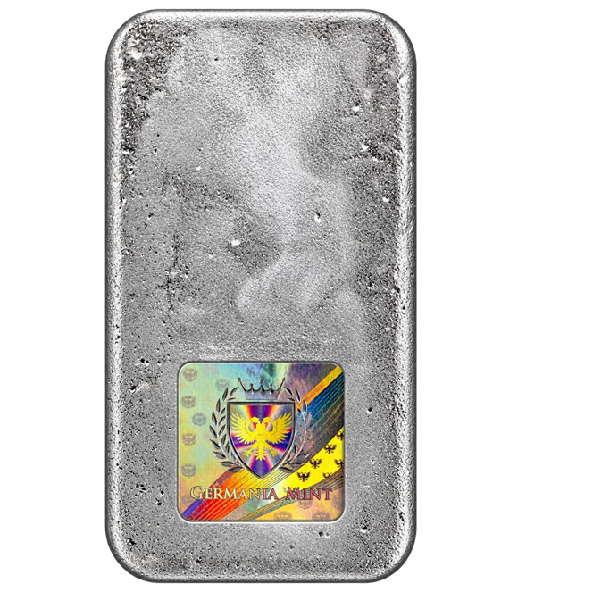Germania Mint 10oz 999.9 Fine Silver Cast Bullion Bar