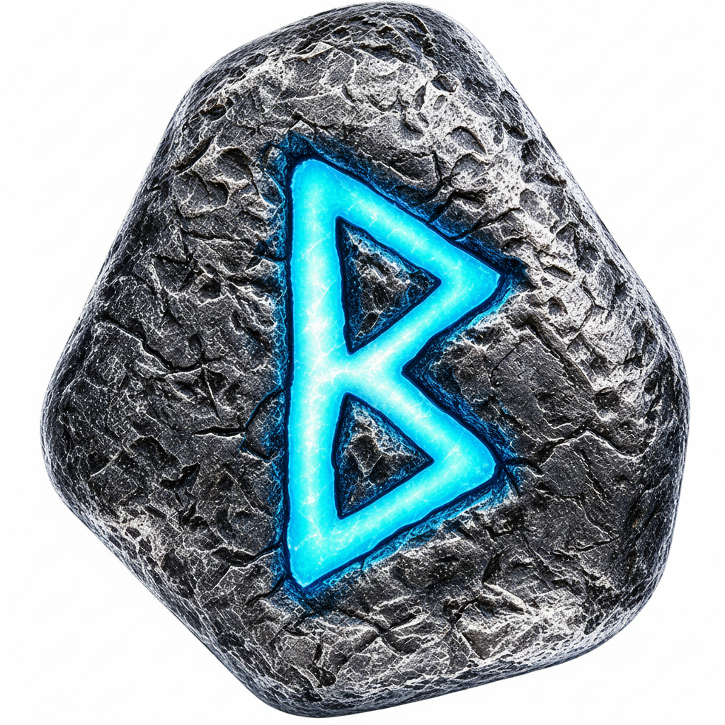 2025 Berkanan 1 oz Ag 999.9 Cast Rune – Germania Mint