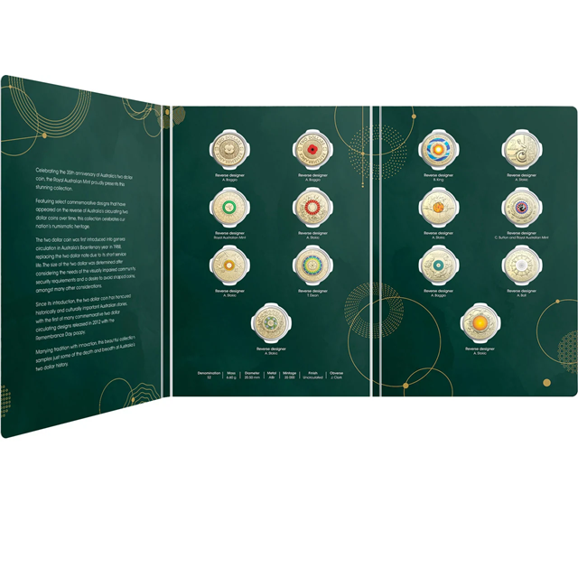 2023 35th Anniversary of the Australian $2 Coin – Fourteen-Coin Collection | Royal Australian Mint