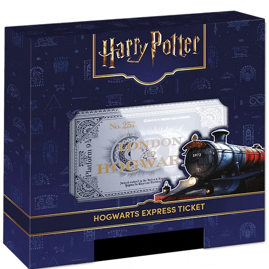 Harry Potter™ Hogwarts Express Ticket – 3g Silver Proof-Like Note