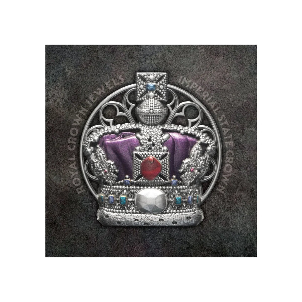Royal Crown Jewels 2026 $5 Imperial State Crown Ultra High Relief 2oz Silver Antique Coin