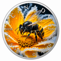 Canadian Bumble Bee 2025 Coloured 1oz Silver Coin