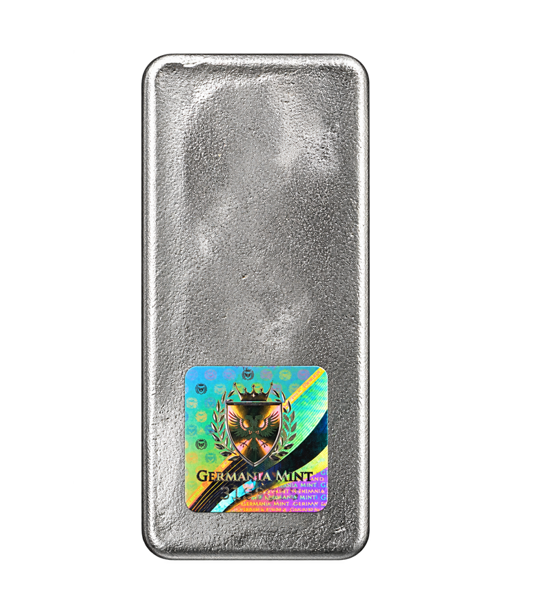 Germania Mint 1kg 999.9 Fine Silver Cast Bullion Bar – Individually Serialised