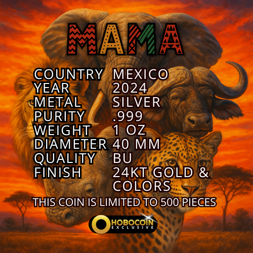 2024 MAMA LIBERTAD – Africa Wild Collection 1oz Silver Coin