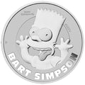 2022 $1 Bart Simpson 1oz Silver Coin in Card