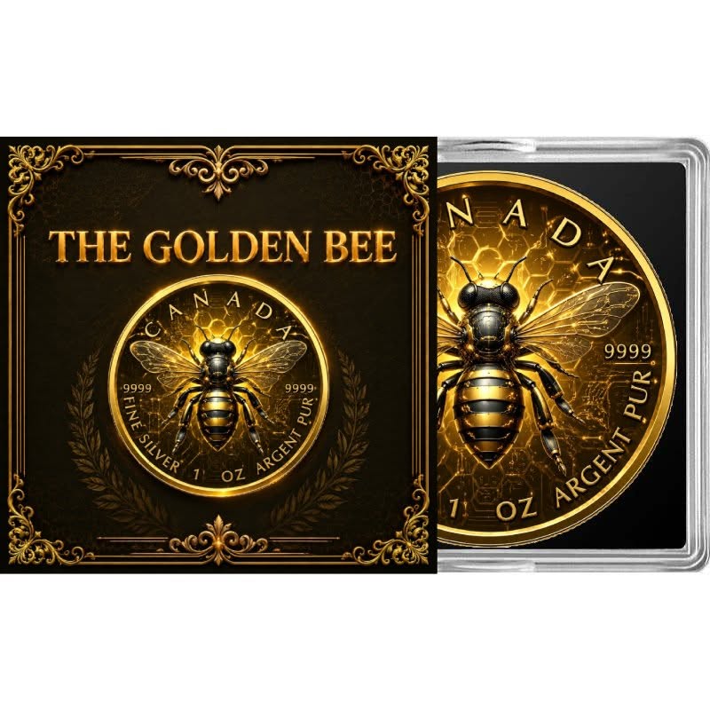 2026 Canada Maple Leaf The Golden Bee Edition 1oz Silver Coin