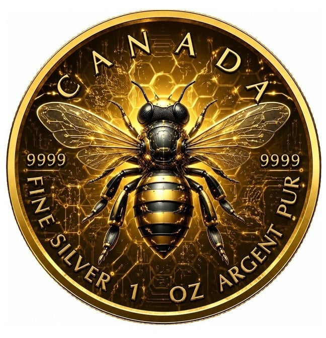 2026 Canada Maple Leaf The Golden Bee Edition 1oz Silver Coin