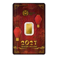 2027 Germania Mint Chinese Year of the Goat 1g Gold Minted Bar
