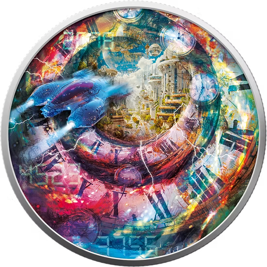 Mexico Libertad – Time Travel III 2024 1 oz Silver BU Colourised Coin