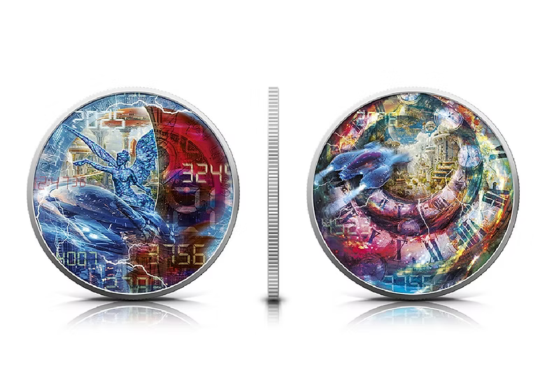 Mexico Libertad – Time Travel III 2024 1 oz Silver BU Colourised Coin