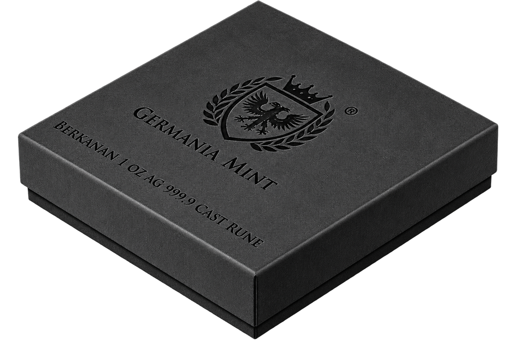 2025 Berkanan 1 oz Ag 999.9 Cast Rune – Germania Mint