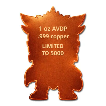 Aztecito Warrior 1oz Colourised .999 Copper