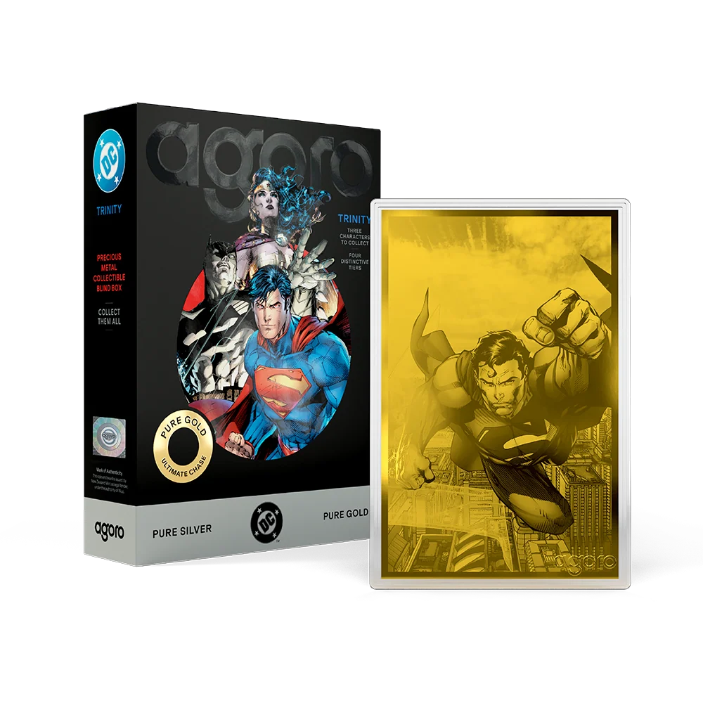 2026 DC Trinity Agoro 5g Silver or Gold Foil Blind Box Batman Superman Wonder Woman Gold Chase