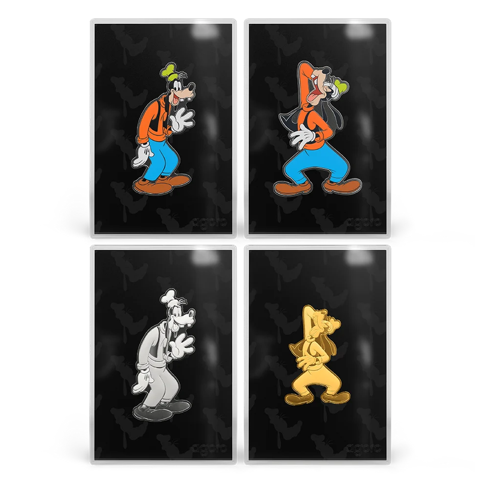 2026 Agoro Disney Goofy Blind Box Silver and Gold Collectible Coin Rarity Tiers