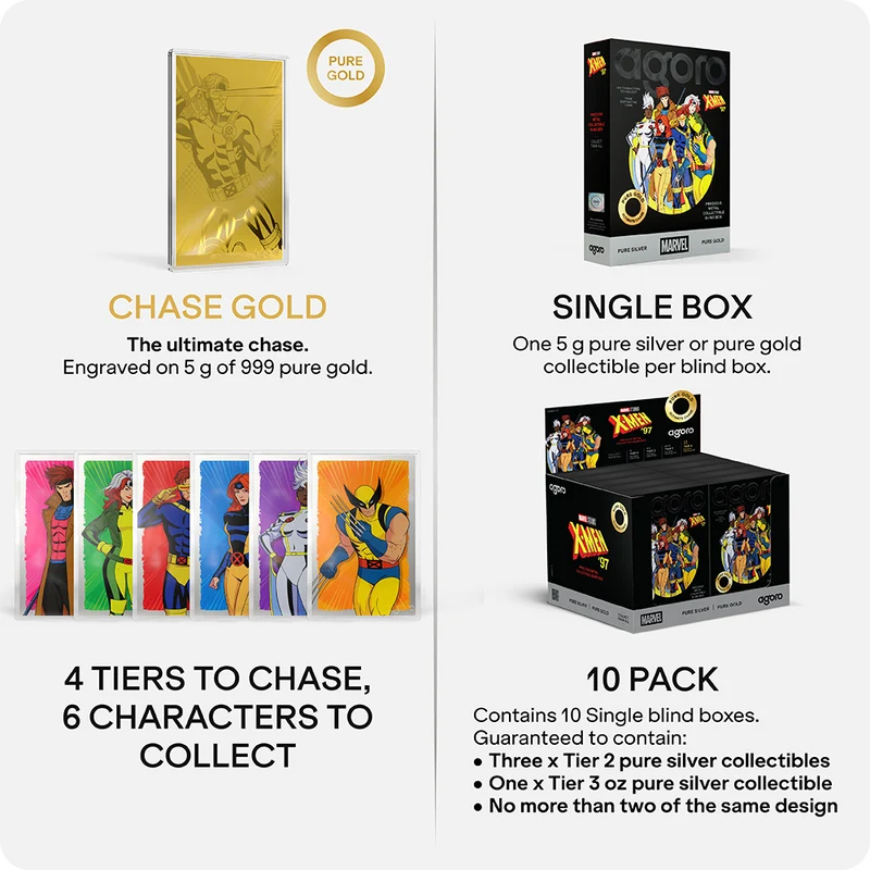 Marvel - X-Men '97 Heroes Blind Box 5 g Foil Blind Box