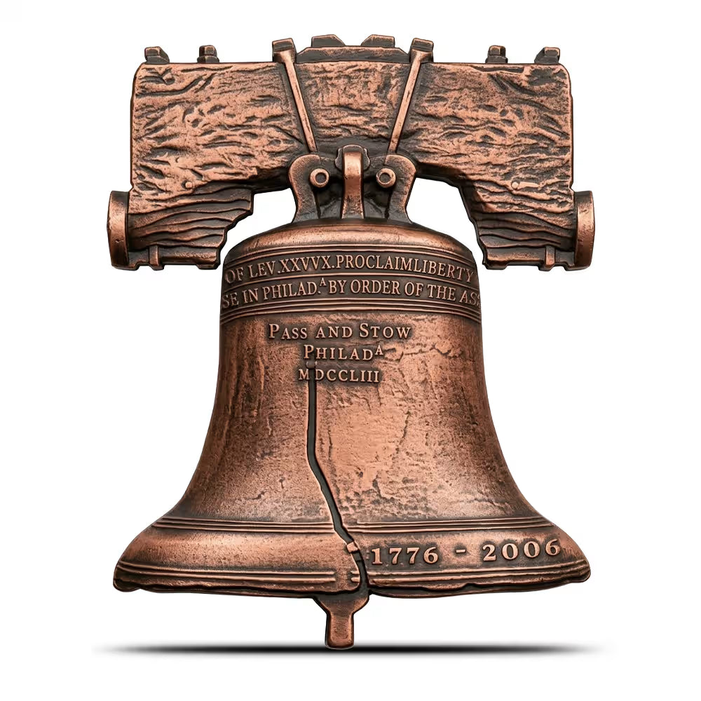 2026 5 oz Antique Liberia Copper Liberty Bell Coin (Velvet Bag + CoA)