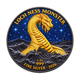 LOCH NESS MONSTER Diamond Dust 1oz Silver Coin – £2 Great Britain 2026