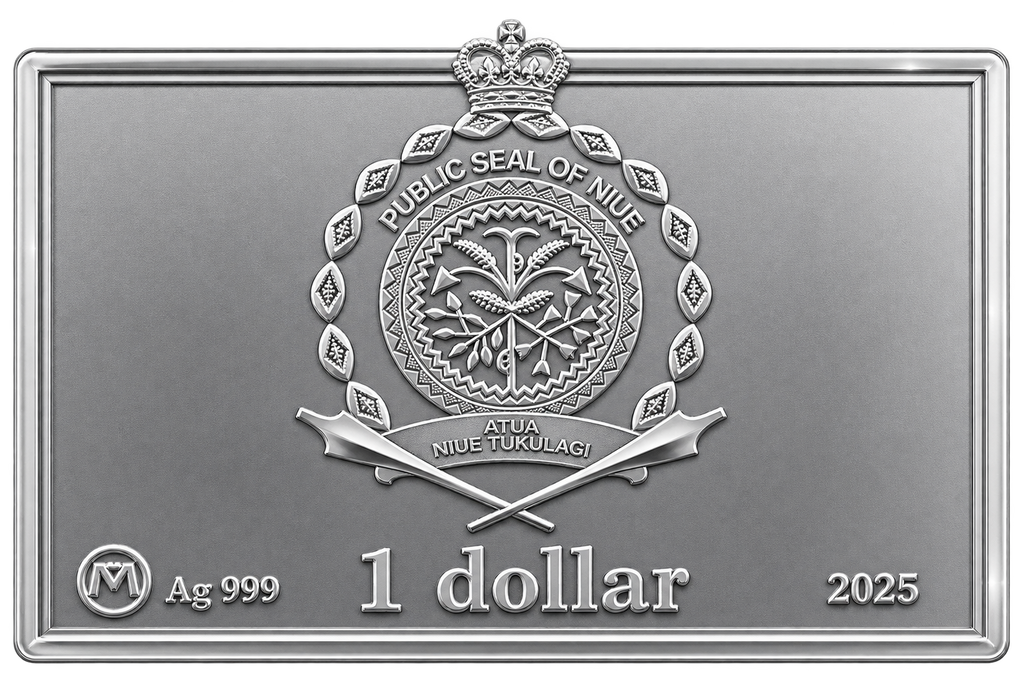 Dogs Playing Poker 2025 $1 Niue 1 oz Silver Coin – Limited Mintage 300