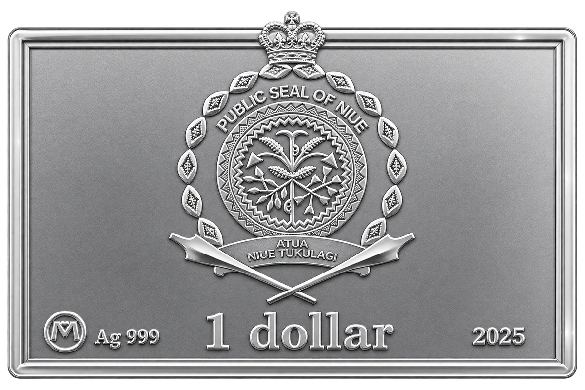 Dogs Playing Poker 2025 $1 Niue 1 oz Silver Coin – Limited Mintage 300