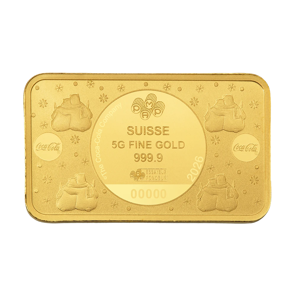 Coca-Cola® Polar Bears 3 – 5g Gold Bar