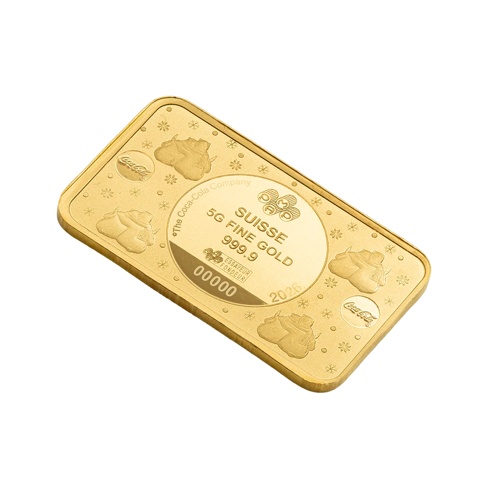 Coca-Cola® Polar Bears 3 – 5g Gold Bar