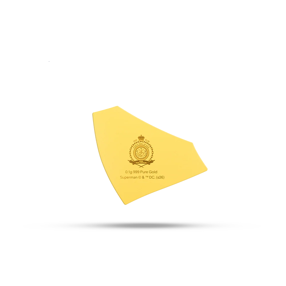 Superman's Emblem 0.1 g Gold Collectible Coin