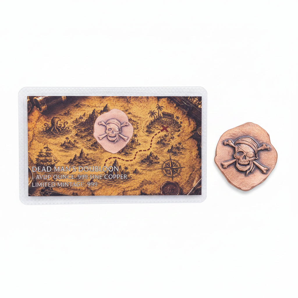 Dead Man’s Doubloon – 1 AVDP oz .999 Fine Copper Round