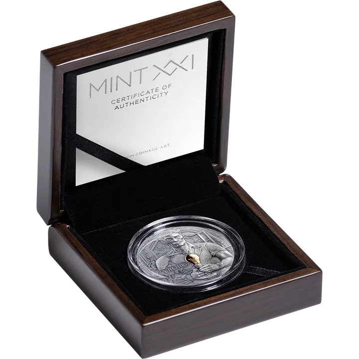 Dual Essence Cyborg 2026 2 oz Silver Antique High Relief Coin - MINT XXI