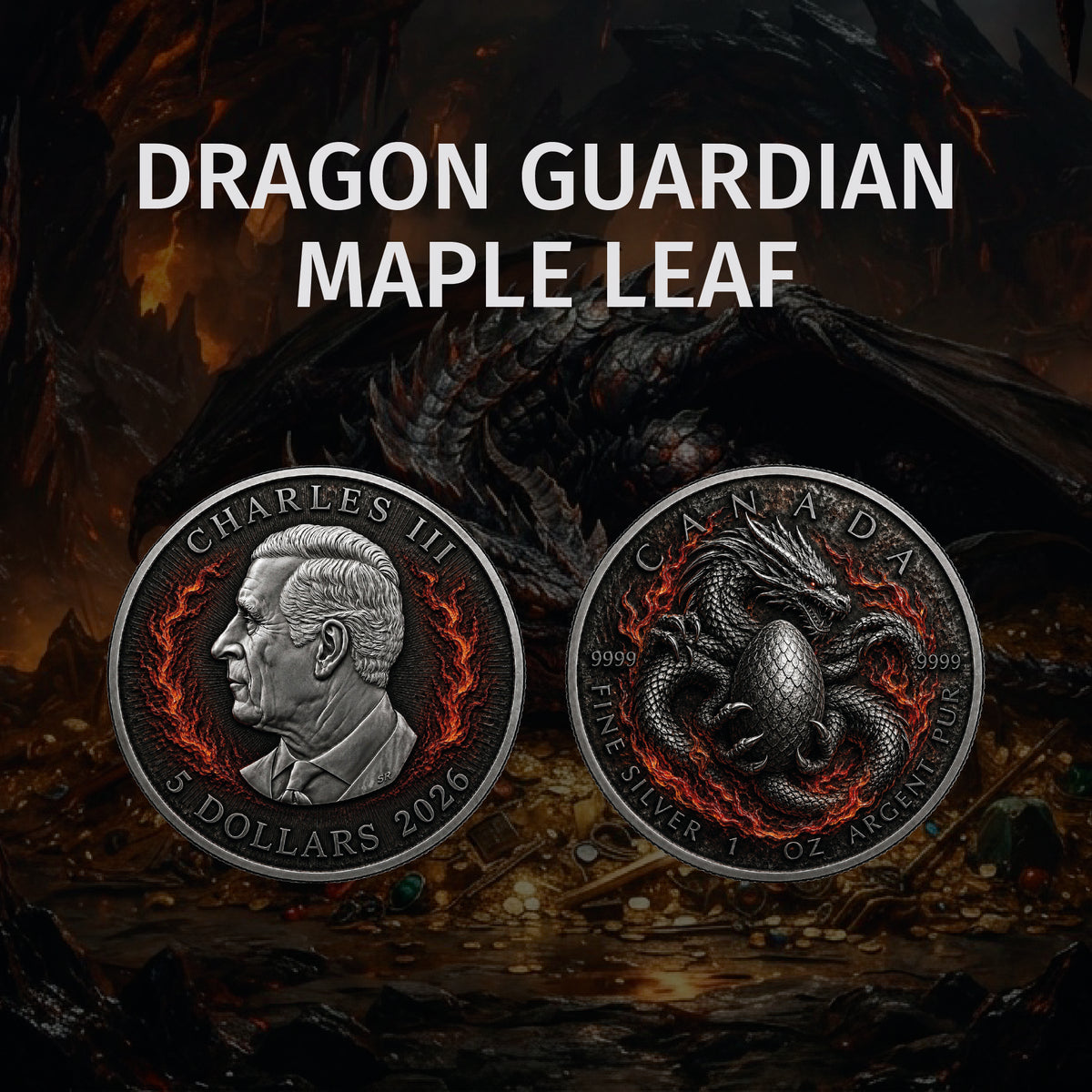 Maple Leaf Dragon Guardian Edition 1oz silver