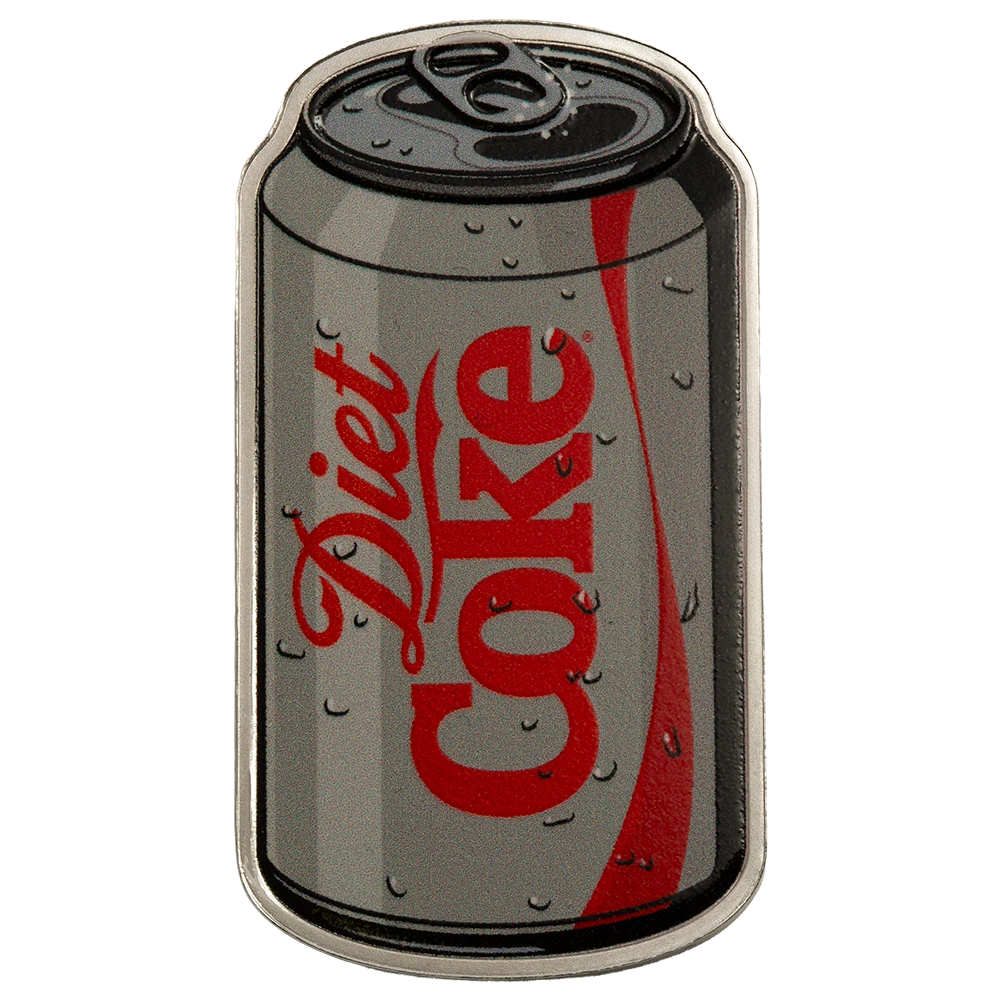 2026 PAMP Diet Coke 1oz .9999 Fine Silver Colorized Shaped Coin limited mintage 4000