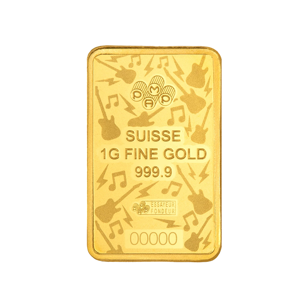 Fender® 80thAnniversary 1g Gold Bar