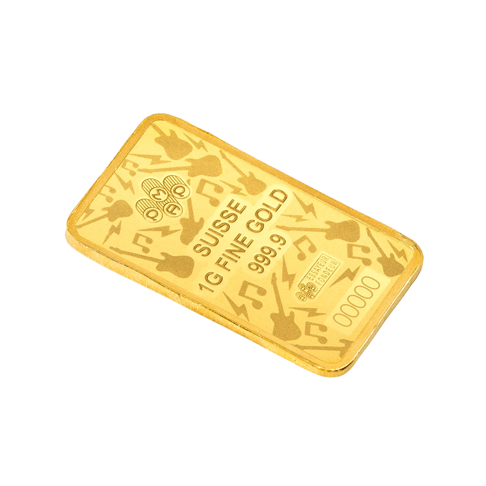 Fender® 80th Anniversary 1g Gold Bar